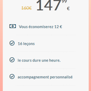 Pack de Bronze - 12 € / h